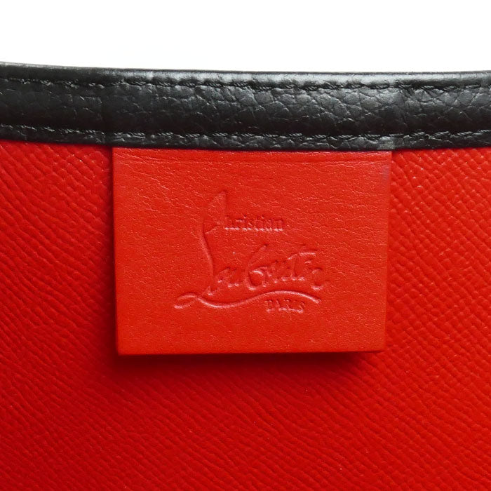Christian Louboutin クリスチャンルブタン カバタ トートバッグ ブラック レッド 1175113 レディース【中古】