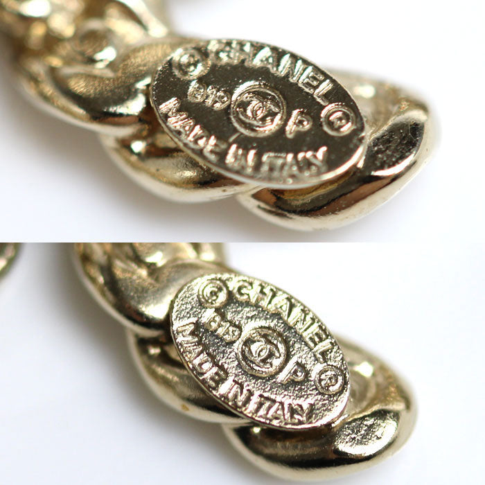 CHANEL シャネル メタル ストラス ココマーク フェイクパール ラインストーン イヤリング AB0596 9.7g レディース【中古】