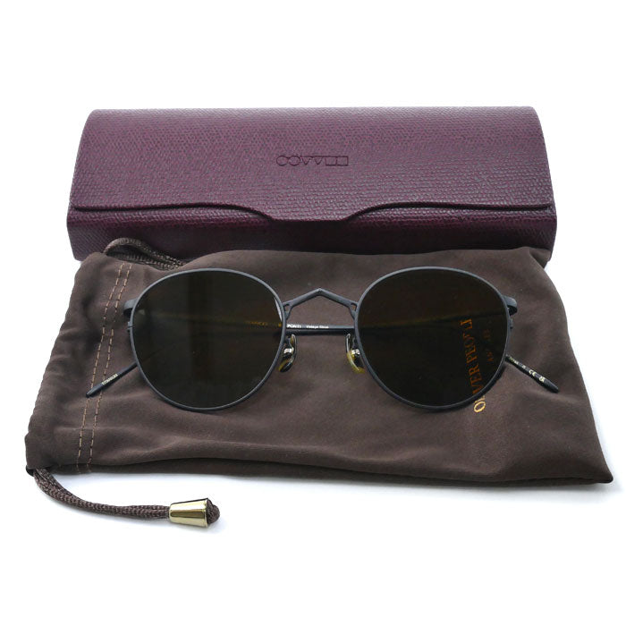 OLIVER PEOPLES オリバーピープルズ G.PONTI-4 ジオ ポンティ サングラス ブラウン マットブラック OV1311STG.PONTI-4 ユニセックス 48□22 145【中古】