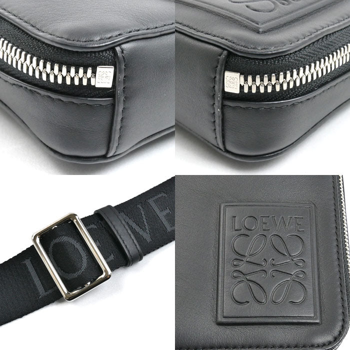 LOEWE ロエベ バーティカル クロスボディポケット ショルダーバッグ ブラック C565S59X01 メンズ【中古】【美品】