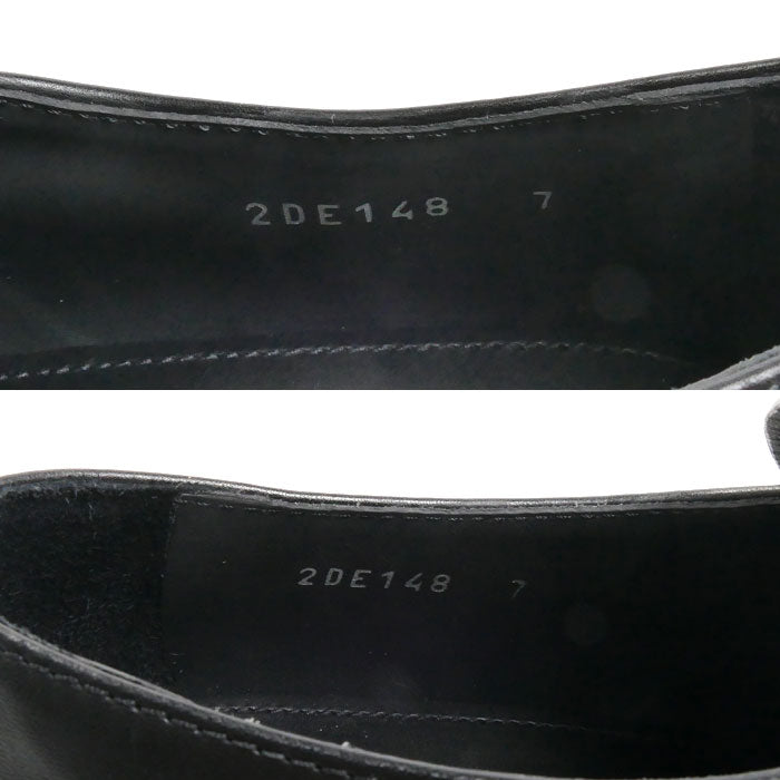 PRADA プラダ トライアングルロゴ ローファー ブラック 2DE148 070 F0002 
7 メンズ【中古】【美品】