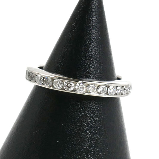 HARRY WINSTON ハリーウィンストン Pt950プラチナ ラウンドカット・チャネルセット リング・指輪 WBDPRDC02C02 ダイヤモンド 5.5号 4.6g レディース【中古】【美品】