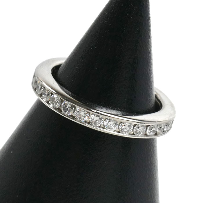 HARRY WINSTON ハリーウィンストン Pt950プラチナ ラウンドカット・チャネルセット リング・指輪 WBDPRDC02C02 ダイヤモンド 5.5号 4.6g レディース【中古】【美品】