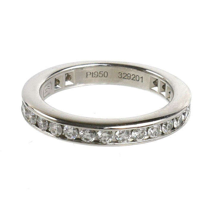 HARRY WINSTON ハリーウィンストン Pt950プラチナ ラウンドカット・チャネルセット リング・指輪 WBDPRDC02C02 ダイヤモンド 5.5号 4.6g レディース【中古】【美品】