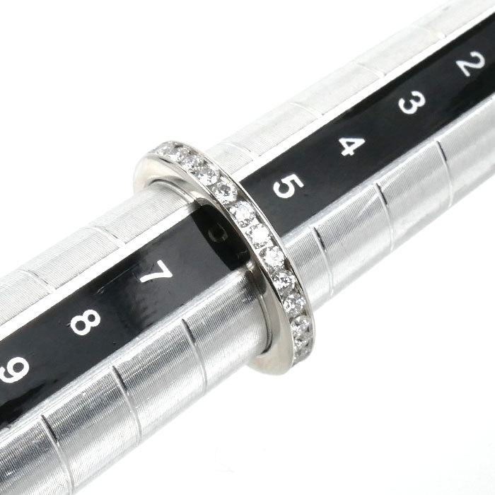 HARRY WINSTON ハリーウィンストン Pt950プラチナ ラウンドカット・チャネルセット リング・指輪 WBDPRDC02C02 ダイヤモンド 5.5号 4.6g レディース【中古】【美品】