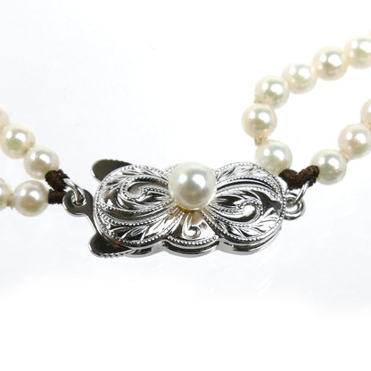 MIKIMOTO ミキモト ２連 ブレスレット パール約3.0～3.4mm サンゴ 7.9g 20cm レディース【中古】