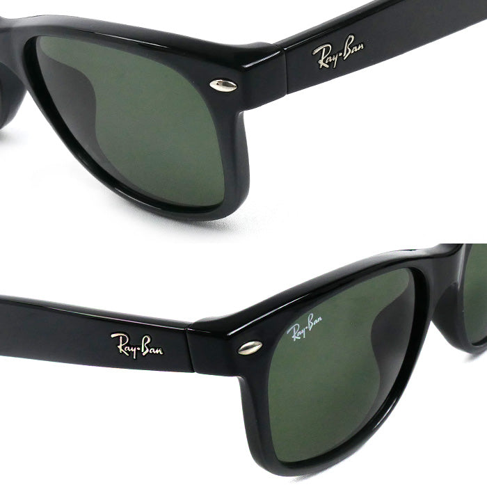 Ray-Ban レイバン NEW MAYFARER サングラス ブラック グリーン RB2132-F 901L 55□18 140 メンズ【中古】【美品】