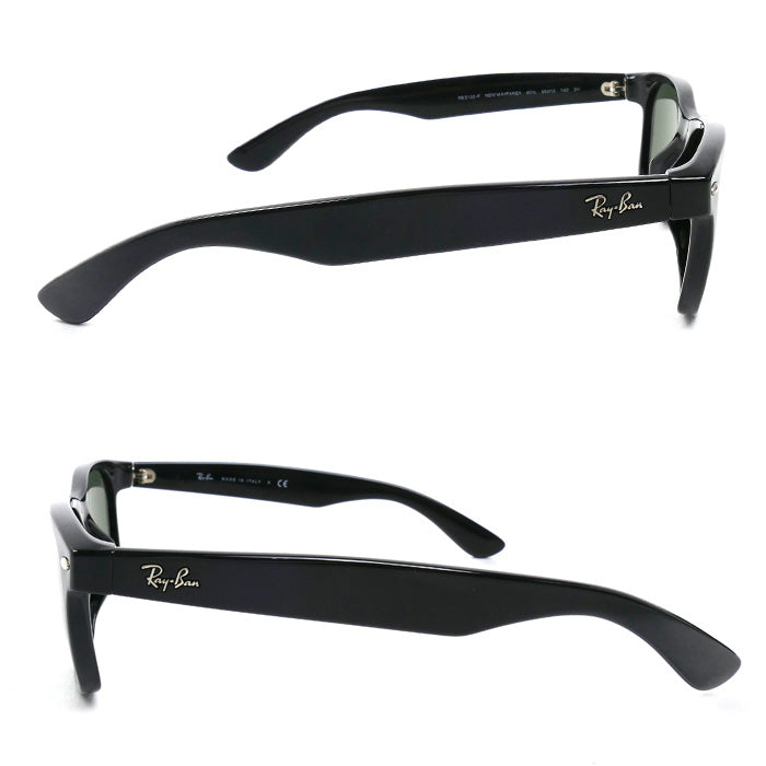 Ray-Ban レイバン NEW MAYFARER サングラス ブラック グリーン RB2132-F 901L 55□18 140 メンズ【中古】【美品】