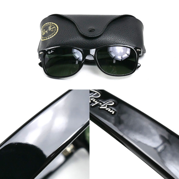 Ray-Ban レイバン NEW MAYFARER サングラス ブラック グリーン RB2132-F 901L 55□18 140 メンズ【中古】【美品】