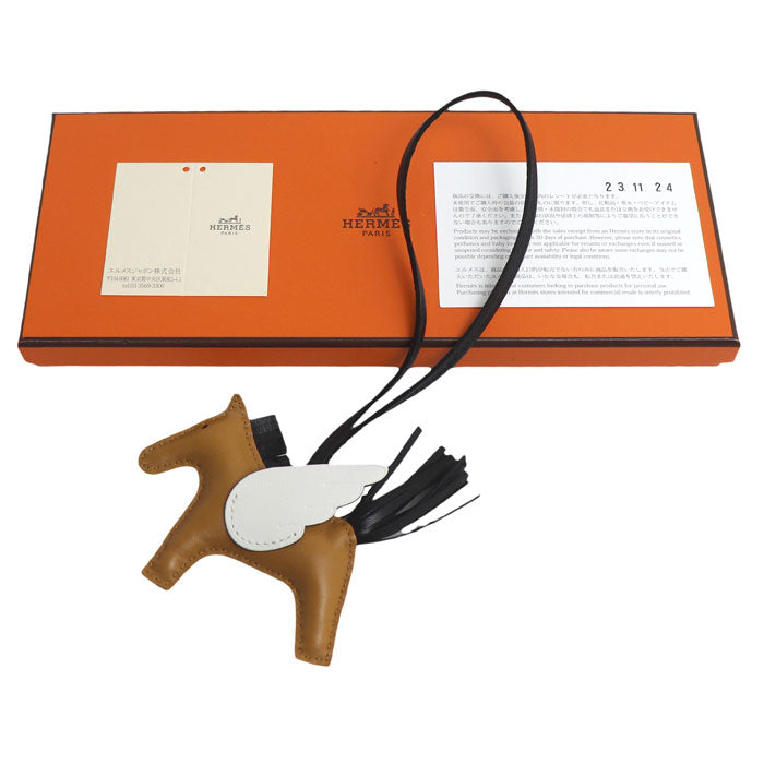 HERMES エルメス バッグチャーム ロデオ ペガサス PM キーホルダー ブラウン×ブラック B刻印（2023年） レディース B刻印【中古】