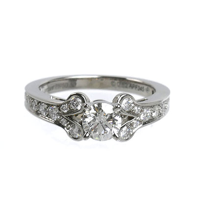 CARTIER カルティエ Pt950プラチナ バレリーナ ソリテール リング・指輪 N4196950 ダイヤモンド0.52ct 9.5号 50 5.4g レディース【中古】