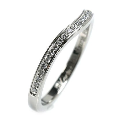 CARTIER カルティエ Pt950プラチナ バレリーナ カーブ ウエディング リング・指輪 B4093050 ダイヤモンド 10号 50 2.7g レディース【中古】