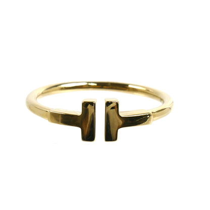 TIFFANY&Co. ティファニー K18YG イエローゴールド Tワイヤー リング・指輪 60147358 18号 3.5g ユニセックス【中古】