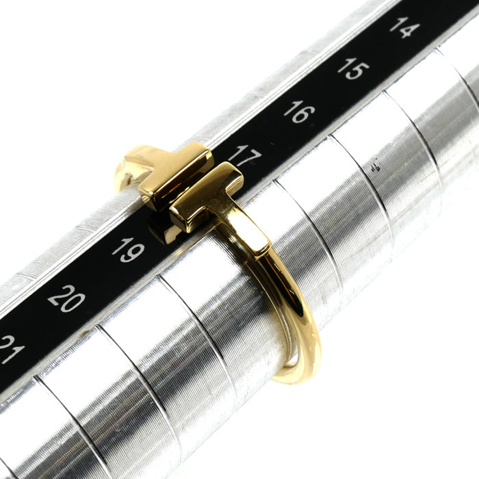 TIFFANY&Co. ティファニー K18YG イエローゴールド Tワイヤー リング・指輪 60147358 18号 3.5g ユニセックス【中古】