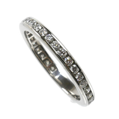 TIFFANY&Co. ティファニー Pt950プラチナ フルエタニティ チャネルセッティング リング・指輪 ダイヤモンド 11号 3.6g レディース【中古】