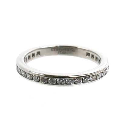 TIFFANY&Co. ティファニー Pt950プラチナ フルエタニティ チャネルセッティング リング・指輪 ダイヤモンド 11号 3.6g レディース【中古】