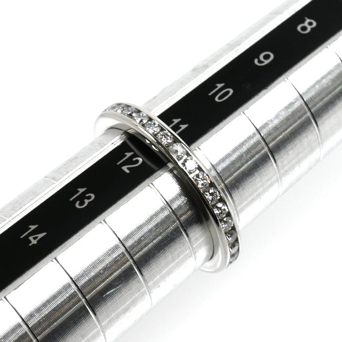 TIFFANY&Co. ティファニー Pt950プラチナ フルエタニティ チャネルセッティング リング・指輪 ダイヤモンド 11号 3.6g レディース【中古】
