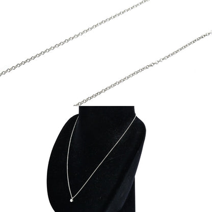TIFFANY&Co. ティファニー Pt950プラチナ ソリティア ネックレス ダイヤモンド0.22ct 2.3g 40.5cm レディース【中古】