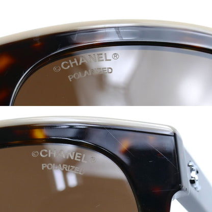 CHANEL シャネル バタフライ シェイプ サングラス ダークトータス/ベージュ A71339 5414-A C.1682/S9 54□20 140 3P レディース【中古】