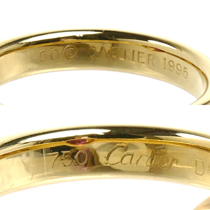 CARTIER カルティエ K18YG イエローゴールド K18WG ホワイトゴールド K18PG モノストーン リング・指輪 ルビー 10号 50 4.8g レディース【中古】【美品】