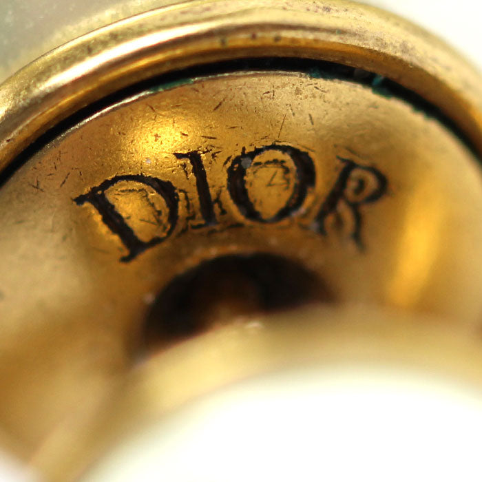 Dior ディオール メタル レジンパール トライバル ピアス E1293TRIRS_D908 13.1g レディース【中古】【美品】