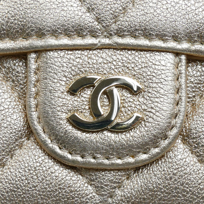 CHANEL シャネル クラシック スモールフラップ ウォレット 三つ折り財布 ゴールド AP0230 レディース【中古】