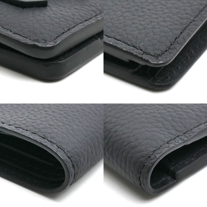 LOUIS VUITTON ルイ・ヴィトン ポルトフォイユ・ミュルティプル 二つ折り財布 アエログラム ブラック M69829 IC メンズ【中古】【美品】