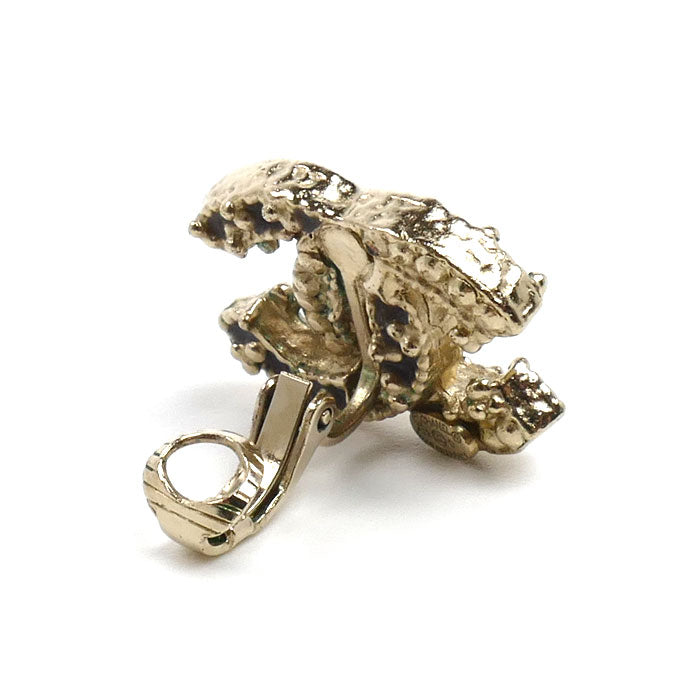 CHANEL シャネル GP ココマーク ラインストーン イヤリング 9.8g レディース【中古】