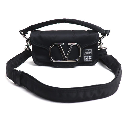 PORTER ポーター VALENTINO x PORTER LOCO(S) ハンドバッグ ブラック 381-06215 レディース【中古】【美品】