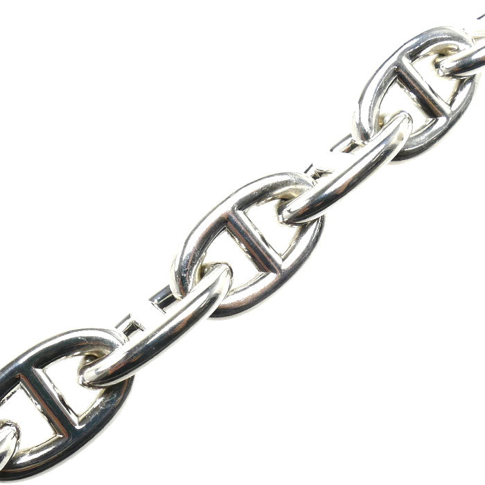 HERMES エルメス シルバー925 シューヌ ダンクル TGM 9コマ ブレスレット 91g レディース【中古】
