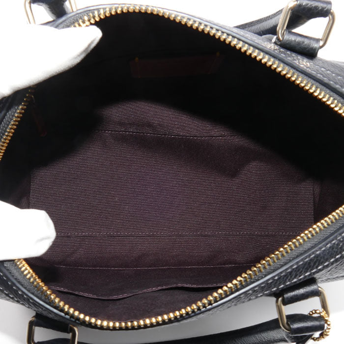COACH コーチ ローアン サッチェル ボストンバッグ ブラック CV962 IMBLK レディース【中古】