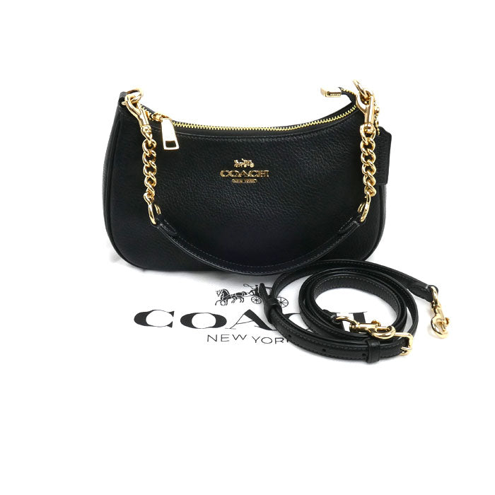 COACH コーチ テリ ショルダーバッグ ブラック CV934 IMBLK アウトレット レディース【中古】【美品】