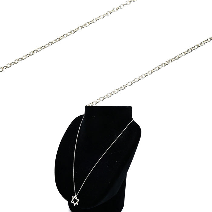 TIFFANY&Co. ティファニー シルバー925 スター オブダビデ ネックレス 2.4g 44cm レディース【中古】