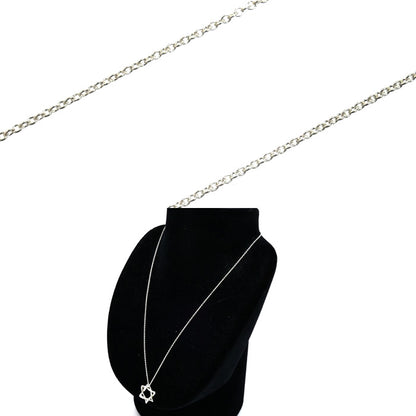 TIFFANY&Co. ティファニー シルバー925 スター オブダビデ ネックレス 2.4g 44cm レディース【中古】
