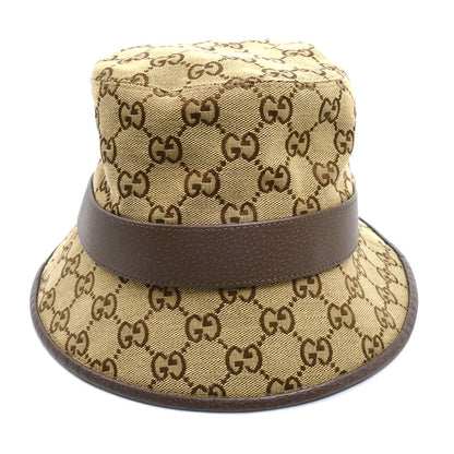GUCCI グッチ フェドラ ハット ベージュ/ブラウン 576587 4HG62 2564 M/58 ユニセックス【中古】【美品】