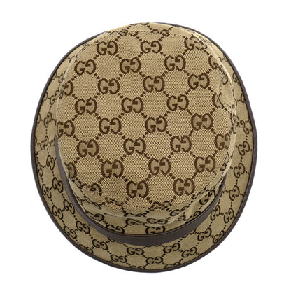 GUCCI グッチ フェドラ ハット ベージュ/ブラウン 576587 4HG62 2564 M/58 ユニセックス【中古】【美品】