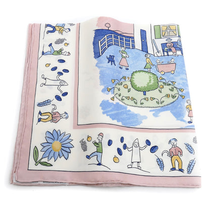 HERMES エルメス カレ45　RE TOUR A LA TERRE スカーフ マルチカラー 故郷に帰る レディース【中古】【極美品】