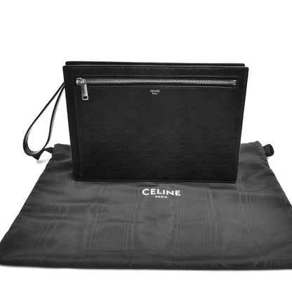 CELINE セリーヌ トリオンフ クラッチバッグ ブラック 10N823FQD メンズ【中古】【美品】