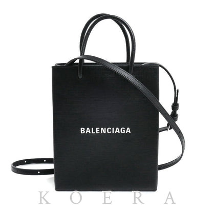 BALENCIAGA バレンシアガ ラージ ショッピング トートバッグ ブラック 693805 0AI2N 1000 レディース【中古】