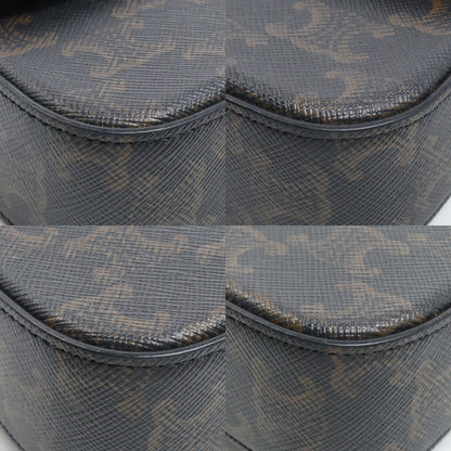CELINE セリーヌ トリオンフ クロード ショルダーバッグ ブラウン 194142CUZ レディース【中古】【美品】