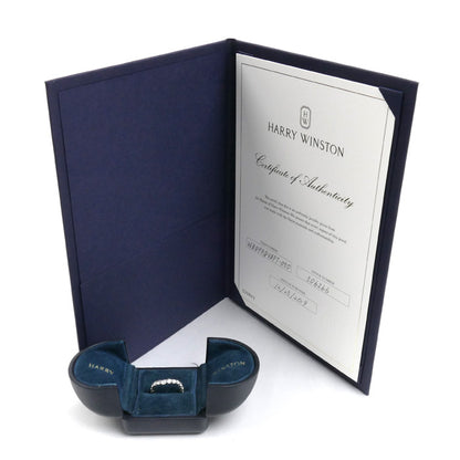 HARRY WINSTON ハリーウィンストン Pt950プラチナ トゥルーリー バンド リング・指輪 WBDPRDVBFT ダイヤモンド 9号 3.3g レディース【中古】【美品】