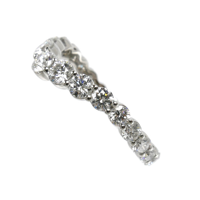HARRY WINSTON ハリーウィンストン Pt950プラチナ トゥルーリー バンド リング・指輪 WBDPRDVBFT ダイヤモンド 9号 3.3g レディース【中古】【美品】