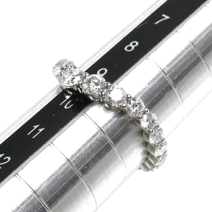 HARRY WINSTON ハリーウィンストン Pt950プラチナ トゥルーリー バンド リング・指輪 WBDPRDVBFT ダイヤモンド 9号 3.3g レディース【中古】【美品】