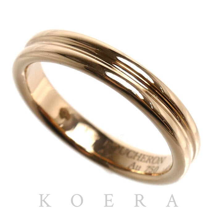 Boucheron ブシュロン K18PG ピンクゴールド ゴドロン リング・指輪 JAL00009 7号 47 3.2g レディース【中古】