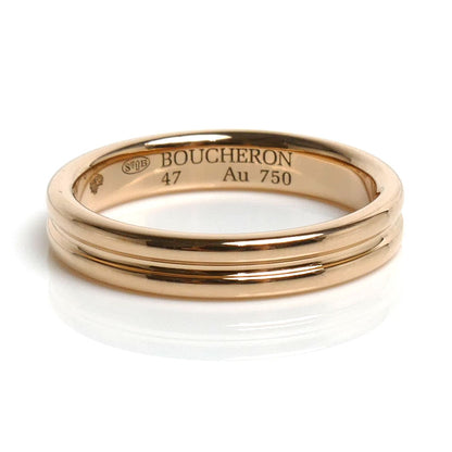 Boucheron ブシュロン K18PG ピンクゴールド ゴドロン リング・指輪 JAL00009 7号 47 3.2g レディース【中古】