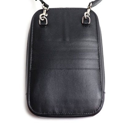 BALENCIAGA バレンシアガ キャッシュ ジップ フォンホルダー ショルダーバッグ ブラック 618189 ユニセックス【中古】