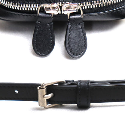 BALENCIAGA バレンシアガ キャッシュ ジップ フォンホルダー ショルダーバッグ ブラック 618189 ユニセックス【中古】