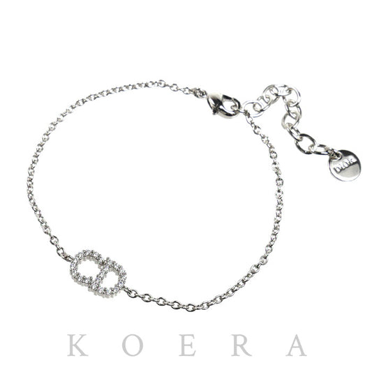 Dior ディオール メタル Petit CD ブレスレット B1940WOMCY_D001 2.4g 15～18.5cm レディース【中古】【美品】