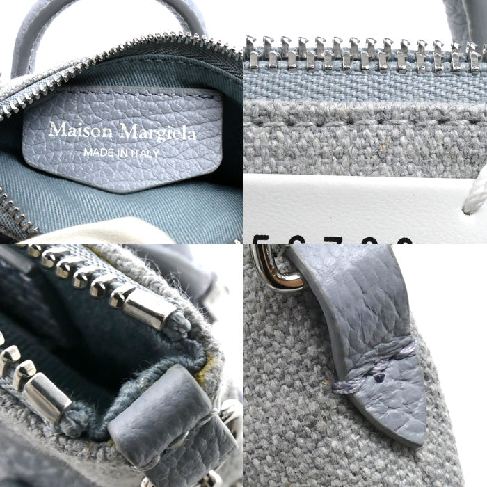 Maison Margiela 5AC クラシック BABY ポーチ チェーンショルダー 2Wayショルダーバッグ Pale Blue SB3WG0025 P4455 T6172 レディース【中古】【美品】