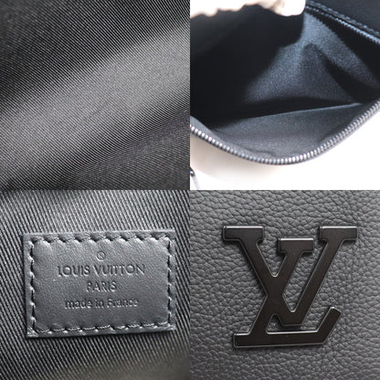 LOUIS VUITTON ルイ・ヴィトン テイクオフ ポーチ クラッチバッグ LVアエログラム ブラック M69837 ICチップ メンズ【中古】【美品】